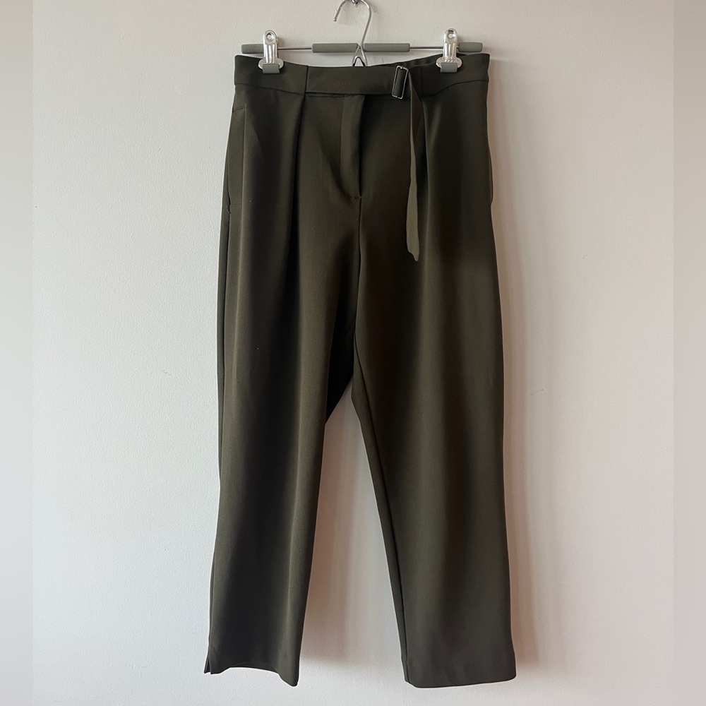 DYNAMITE - Forest Green Ankle Length Trousers, Size Medium